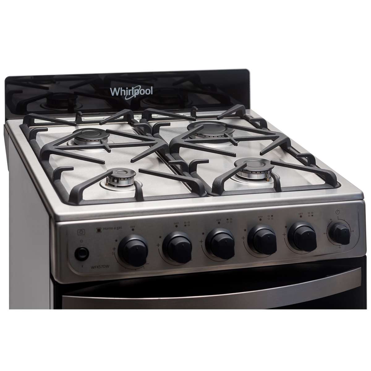 Cocina Whirlpool Multigas 56 Cm Inox Wfx57di